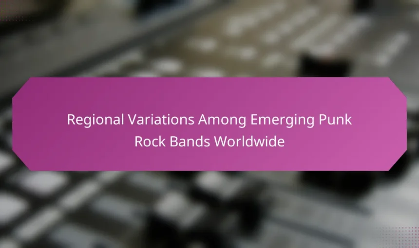 Regional Variations Among Emerging Punk Rock Bands Worldwide